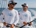 Lynnhaven Inlet Sandbar Long Sleeve Sun Shirt White